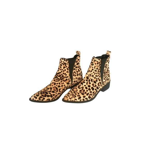 Steve Madden Jerry Leopard Calf Pointed Toe Ankle Boots/Booties - Size 7.5 - Picture 2 of 9